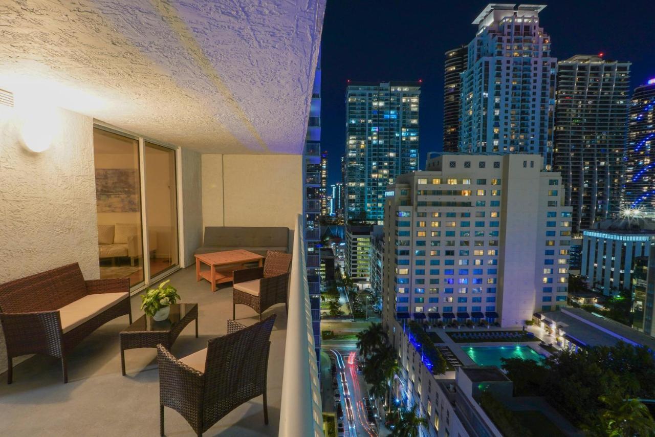 City & Sea View+Free Parking Modern Condo Miami Exterior photo