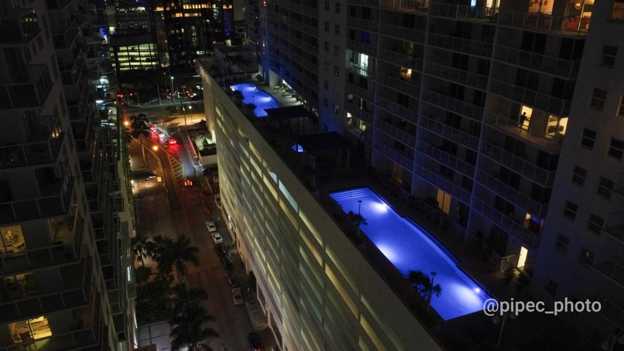 City & Sea View+Free Parking Modern Condo Miami Exterior photo